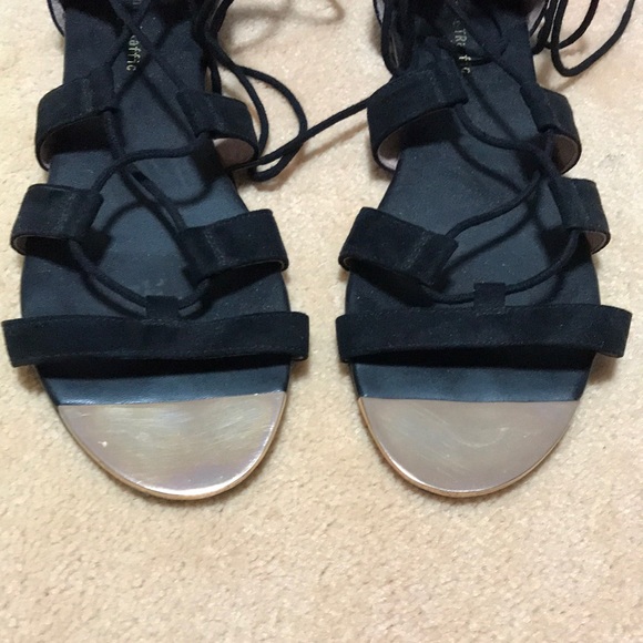 ORIENTAL TRAFFIC Faux Suede Gladiator Sandals - Picture 7 of 11